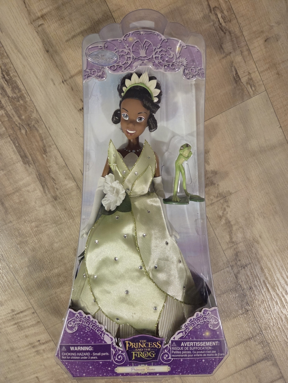 Disney Princess Tiana Doll in Light Green and White Gown